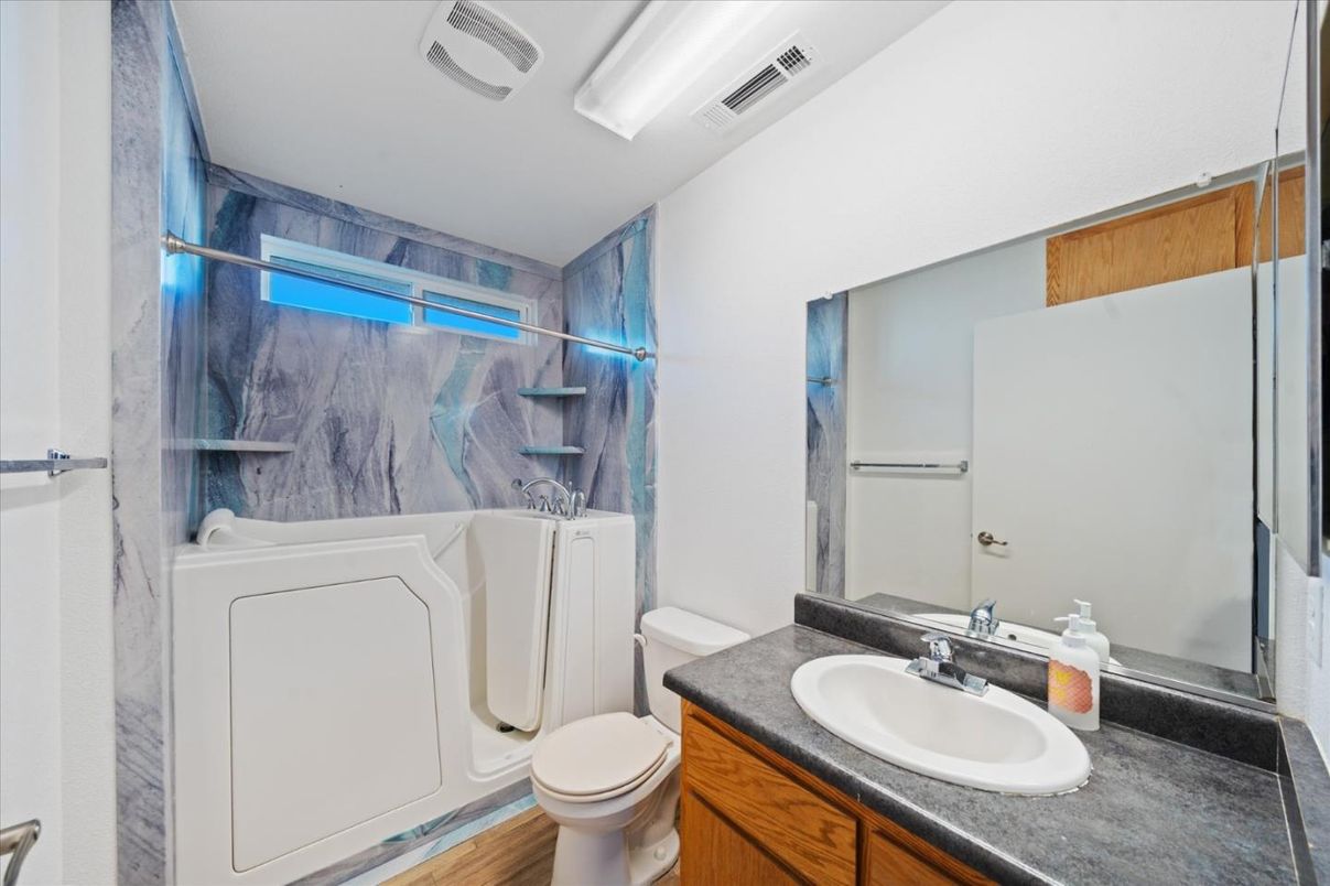Bathroom, Interior, Wood Texture Flooring