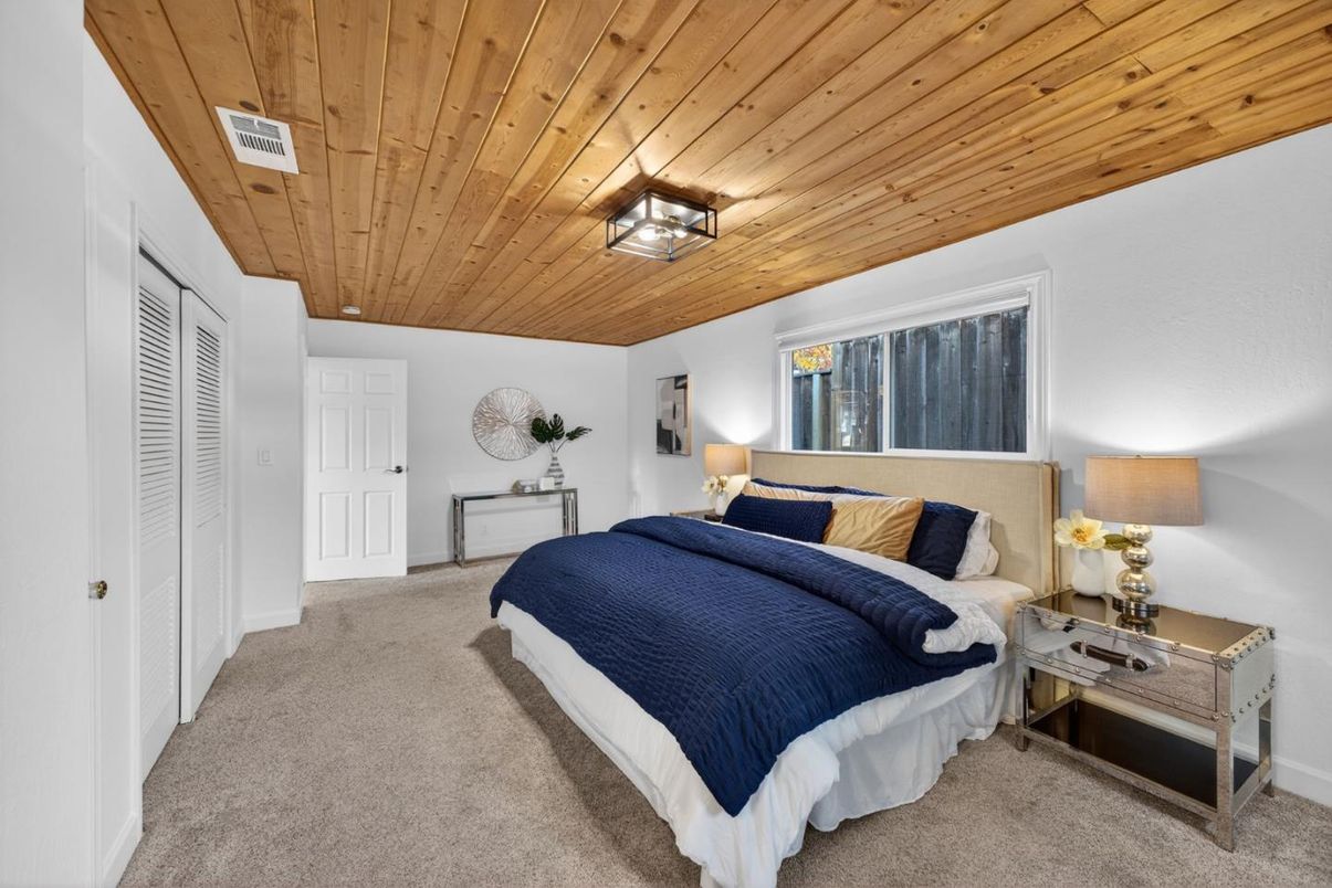 Bedroom, Interior, Wooden Ceilings