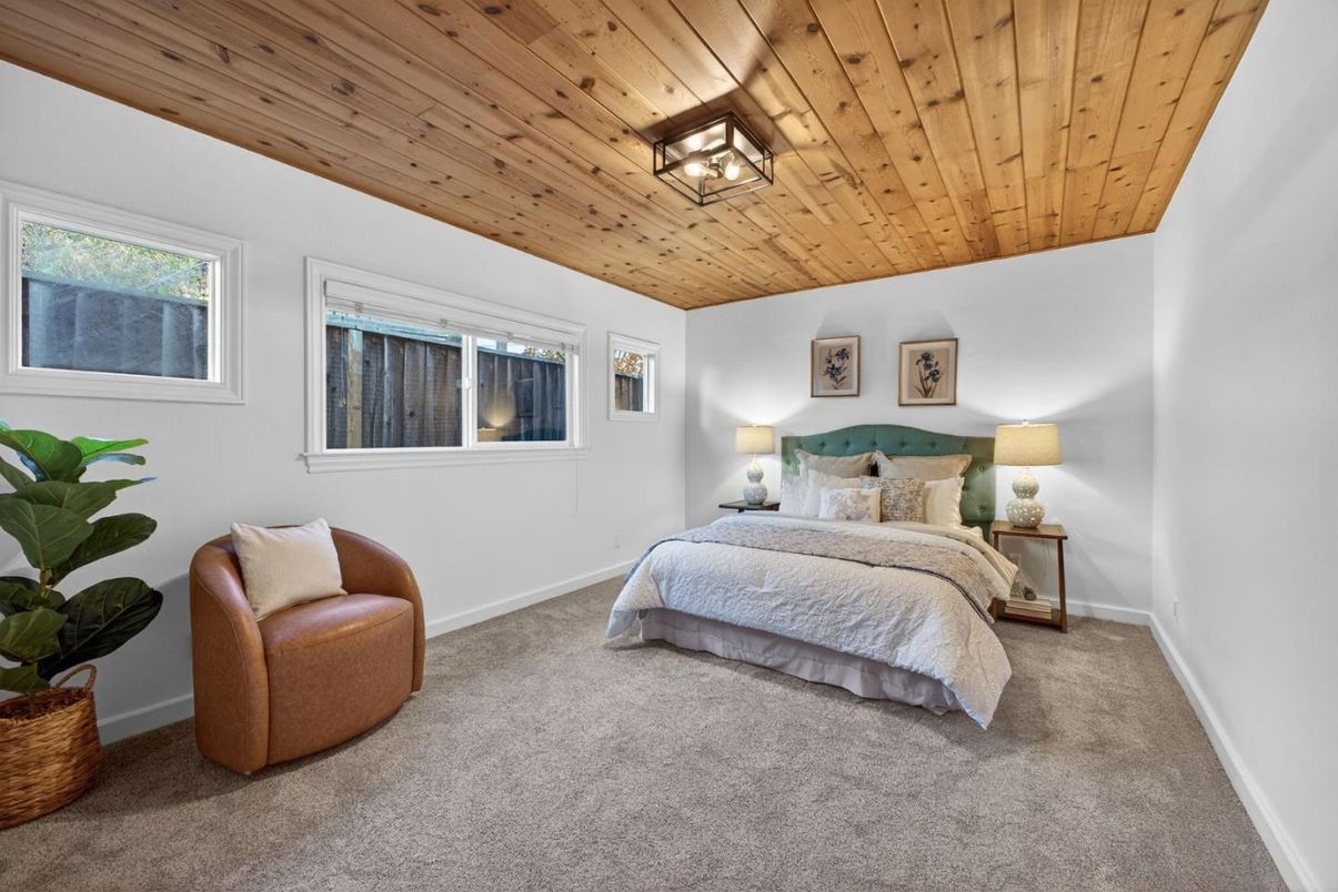 Bedroom, Interior, Wooden Ceilings