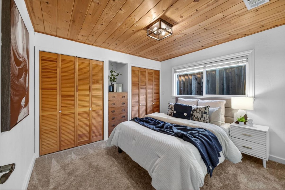 Bedroom, Interior, Wooden Ceilings