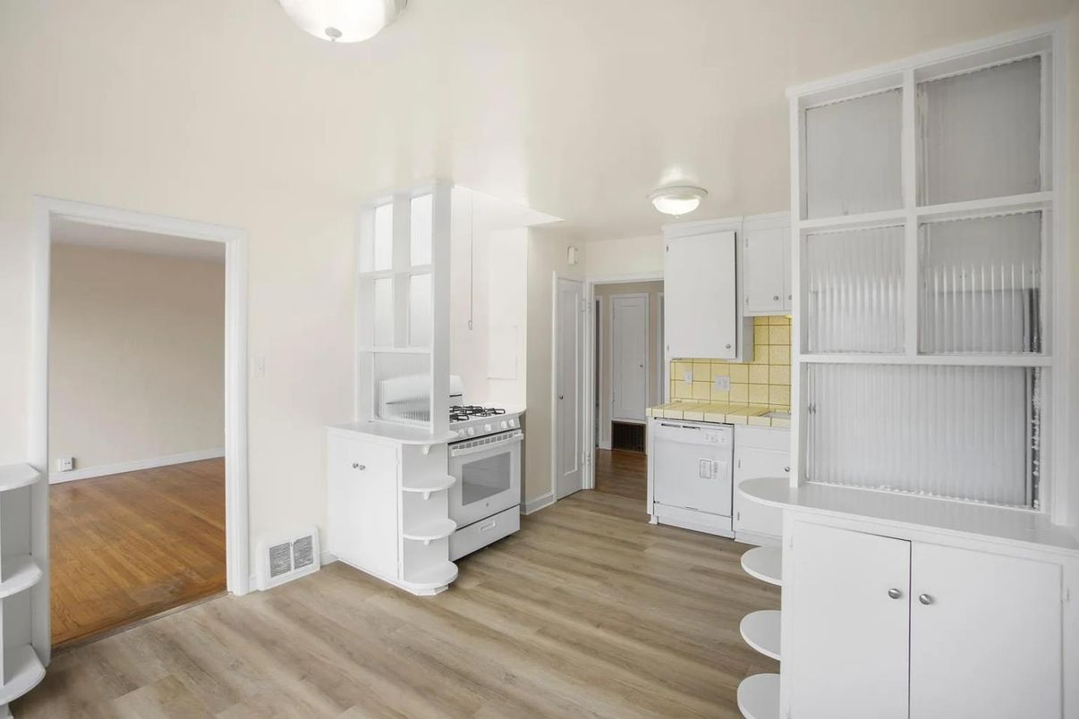 Interior, Kitchen, Wood Texture Flooring