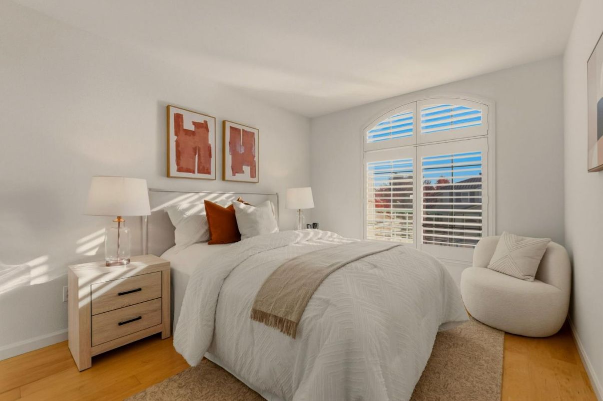 Bedroom, Interior, Wood Texture Flooring