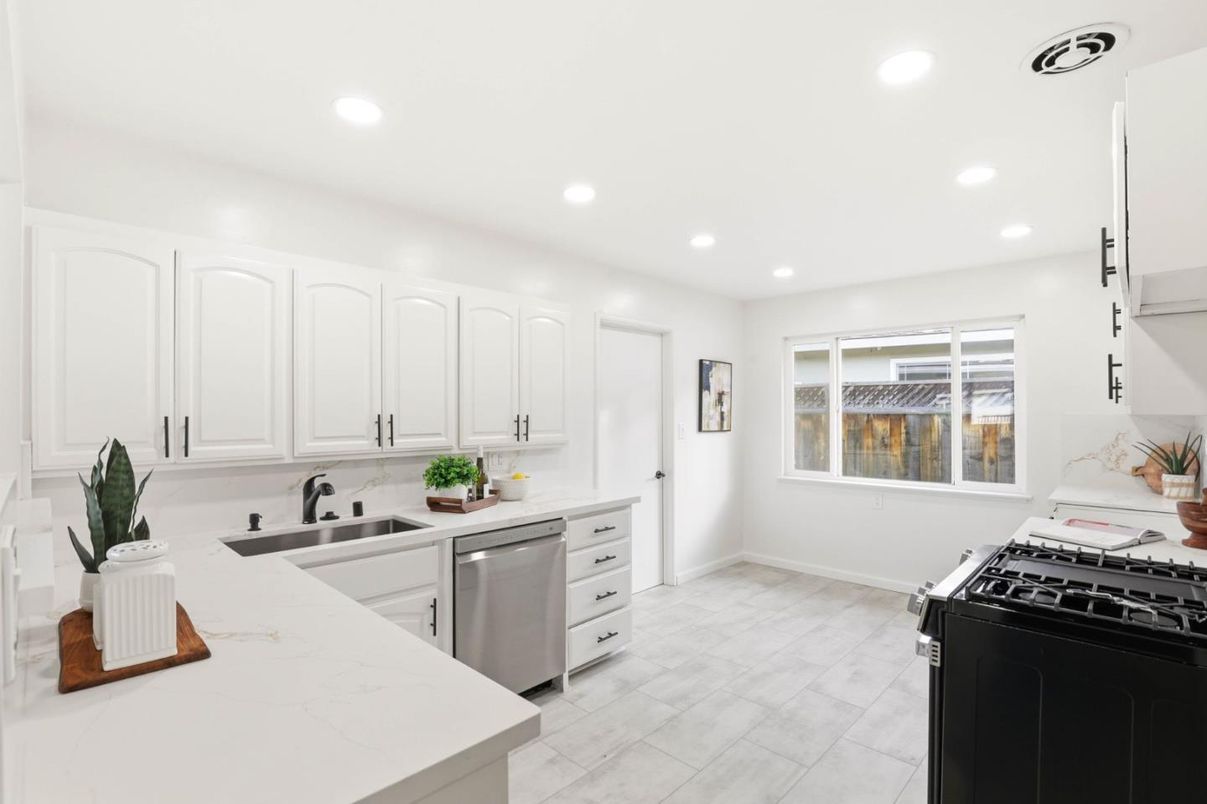 Interior, Kitchen, Recessed Lighting, Stainless Steel Appliances