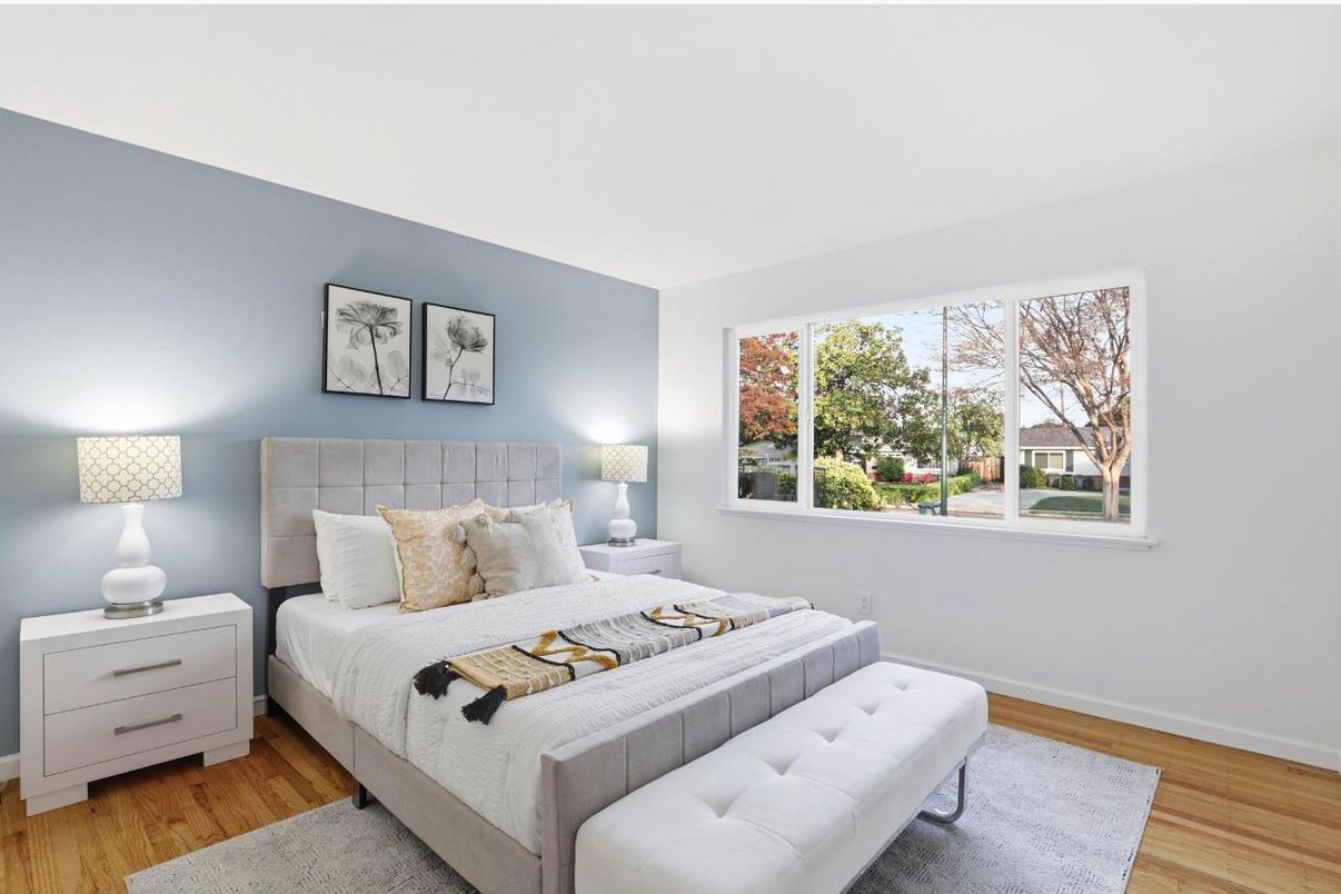 Bedroom, Interior, Wood Texture Flooring