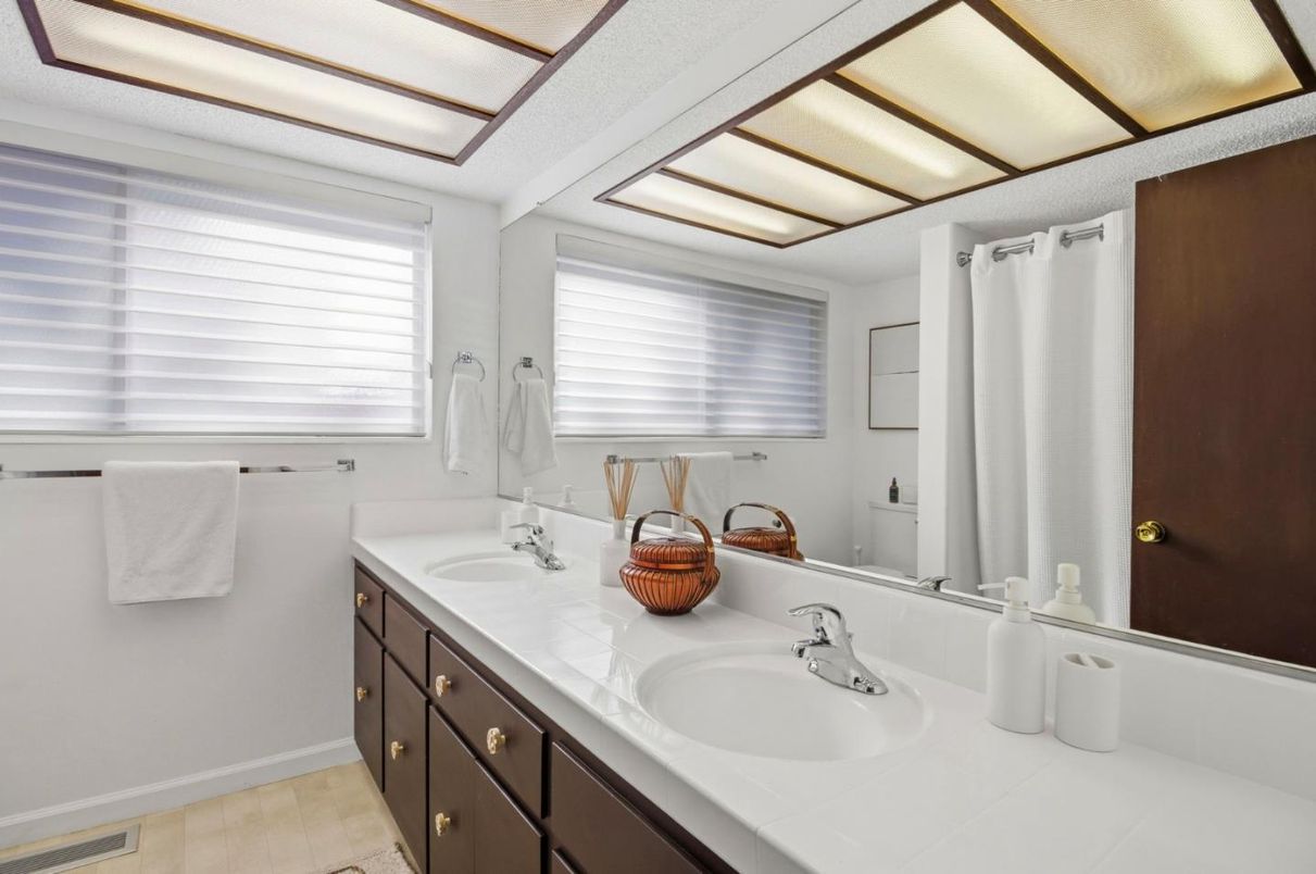 Bathroom, Dual Sink Vanities, Interior, Tile Countertops