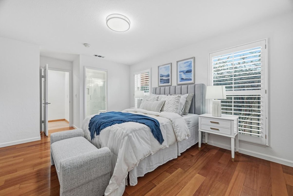 Bedroom, Interior, Wood Texture Flooring