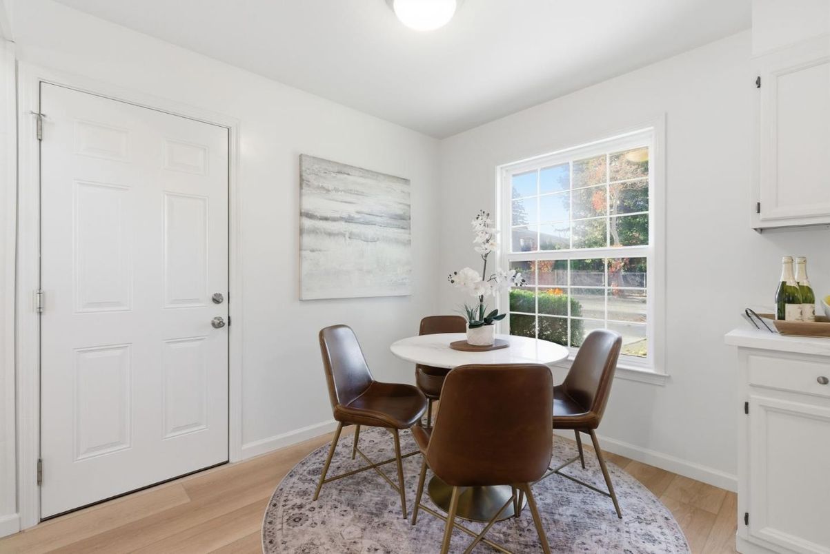 Dining room, Interior, Wood Texture Flooring
