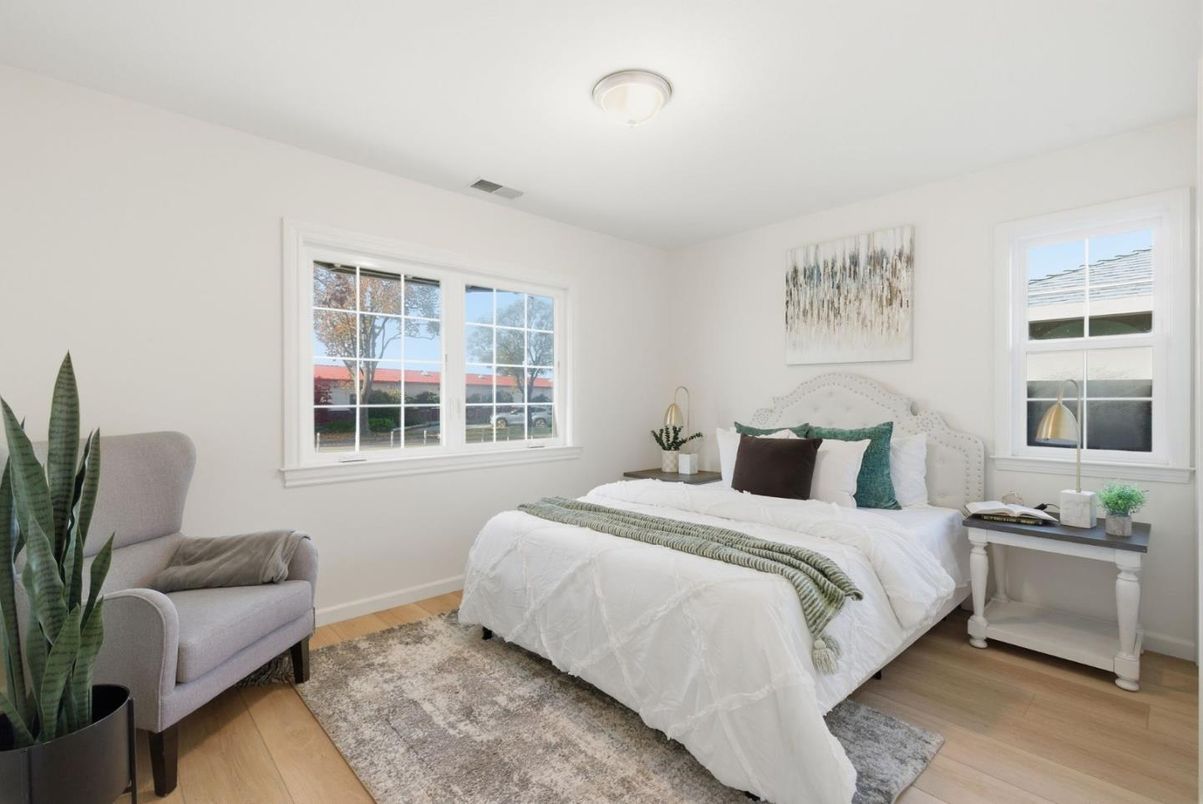 Bedroom, Interior, Wood Texture Flooring