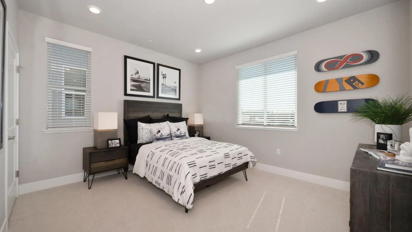 Bedroom, Interior, Recessed Lighting