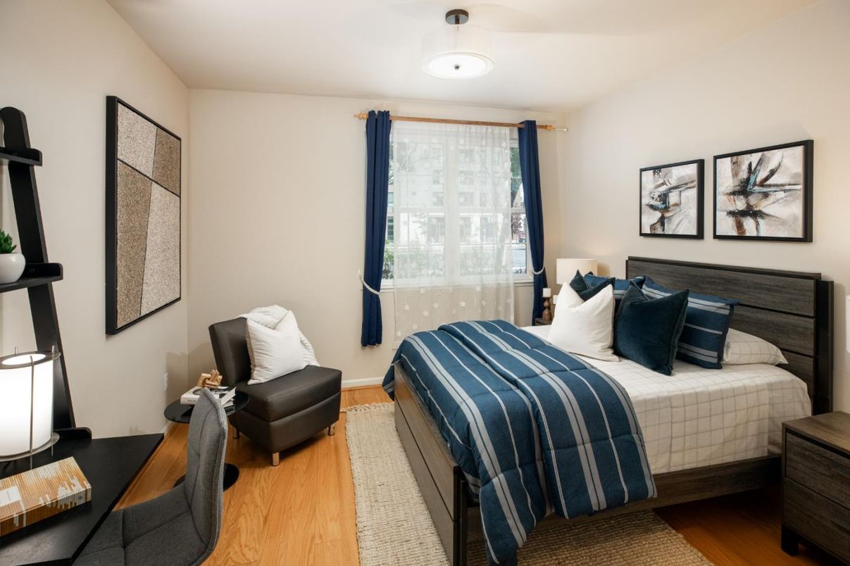 Bedroom, Interior, Wood Texture Flooring