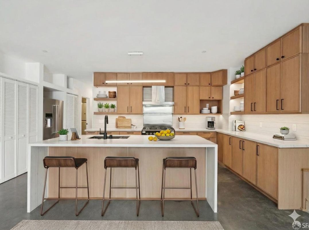 Interior, Kitchen, Pendant Lights, Recessed Lighting, Stainless Steel Appliances