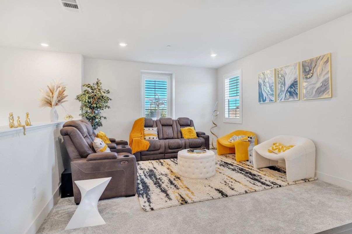 Interior, Living room, Recessed Lighting