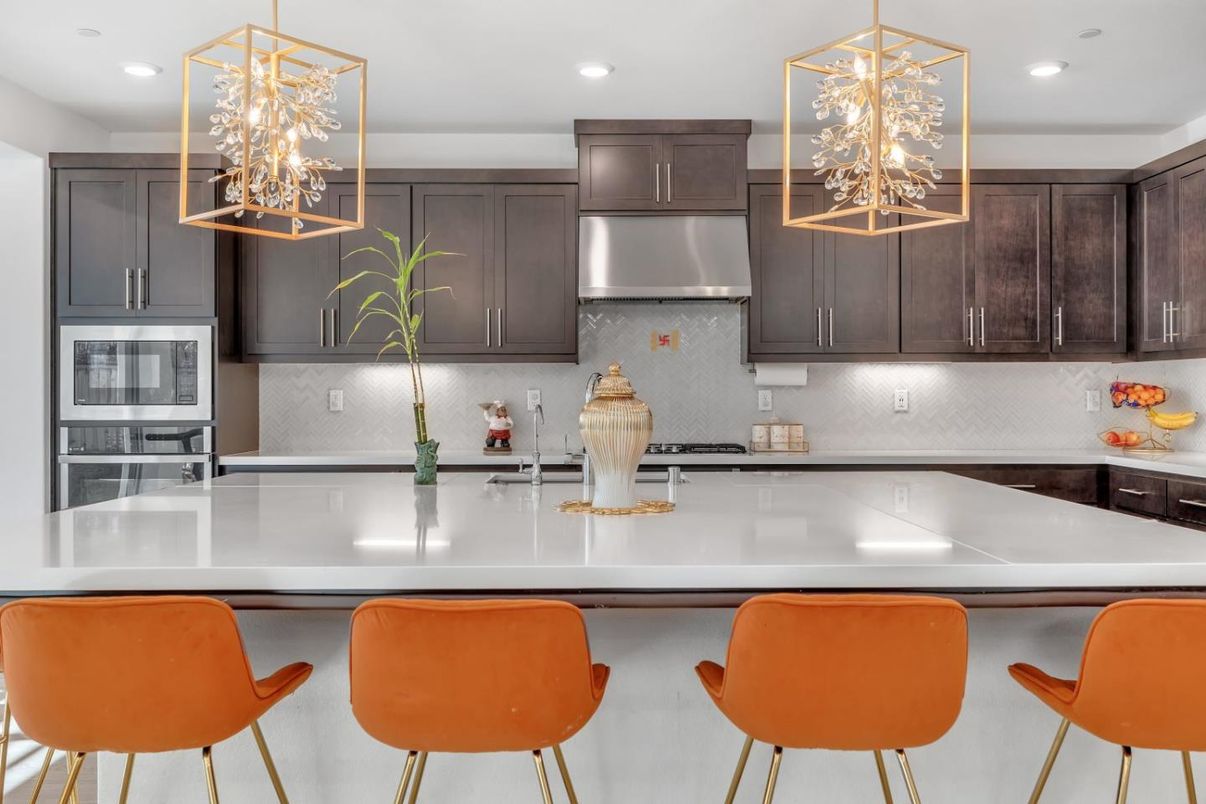 Interior, Kitchen, Pendant Lights, Recessed Lighting, Stainless Steel Appliances