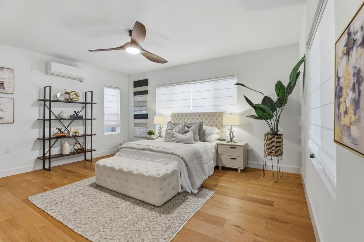 Bedroom, Interior, Wood Texture Flooring