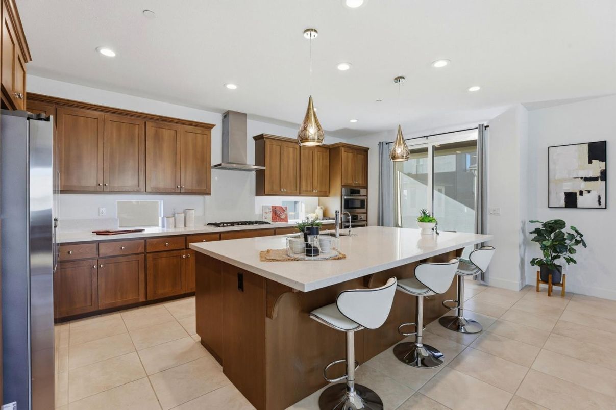Interior, Kitchen, Pendant Lights, Recessed Lighting, Stainless Steel Appliances