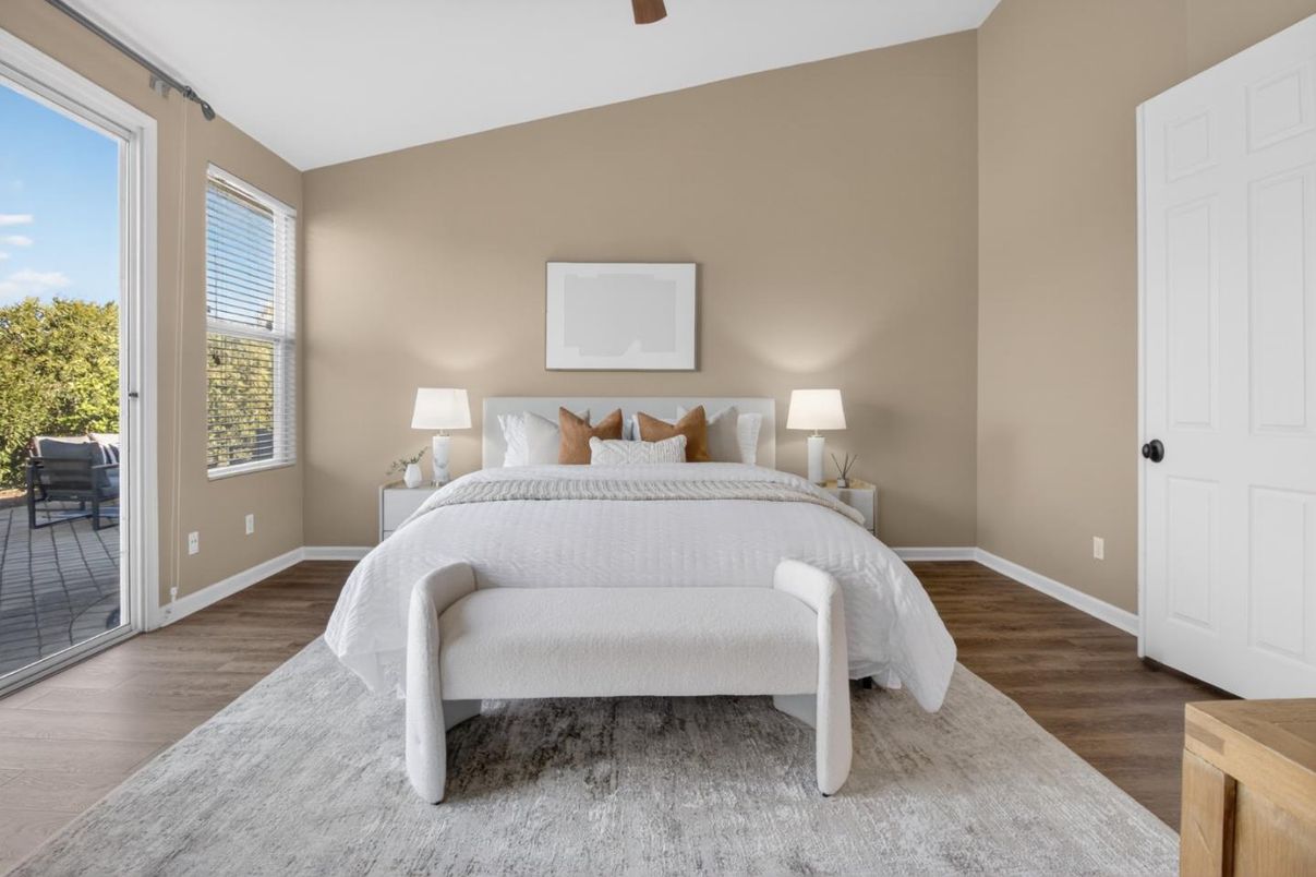 Bedroom, Interior, Wood Texture Flooring