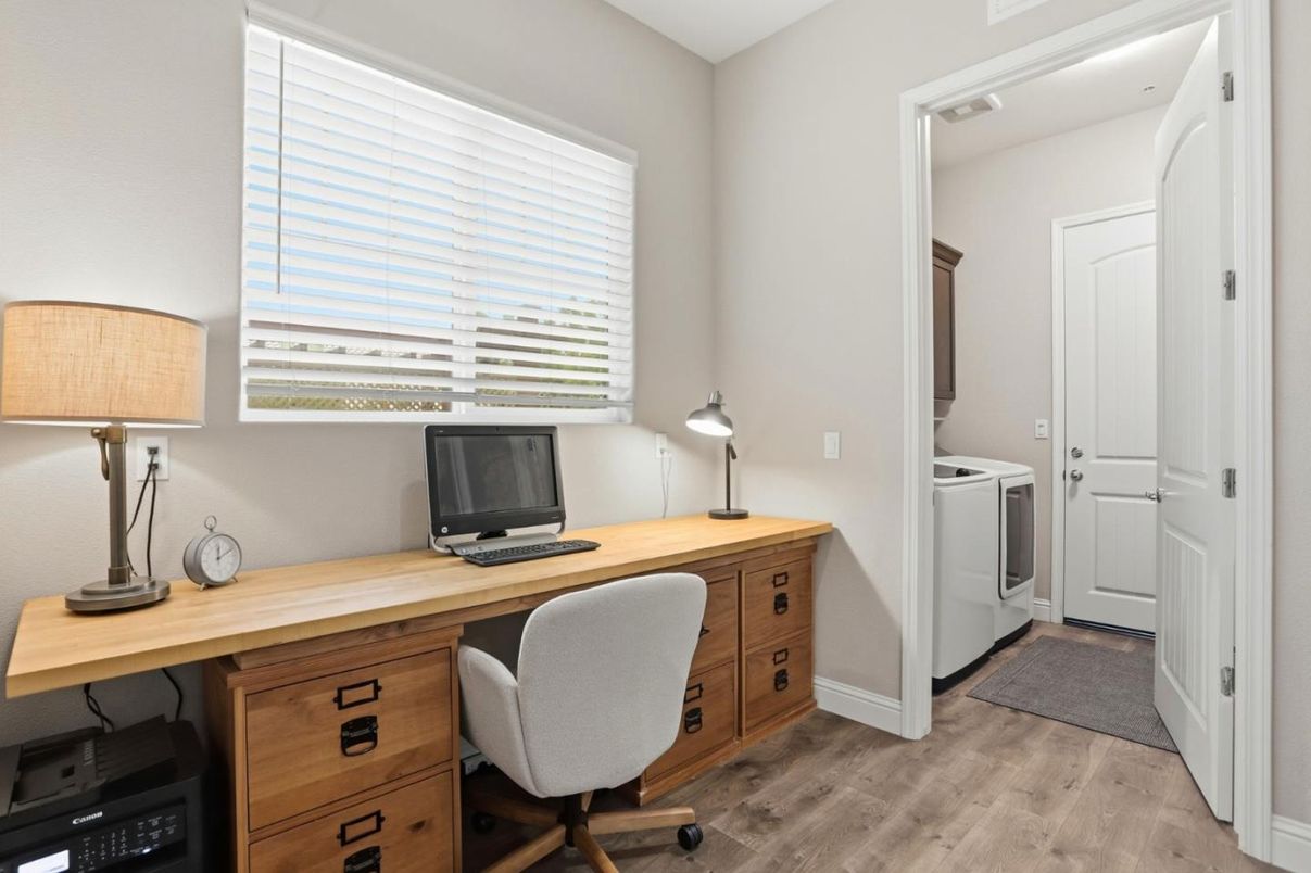 Home Office, Interior, Wood Texture Flooring