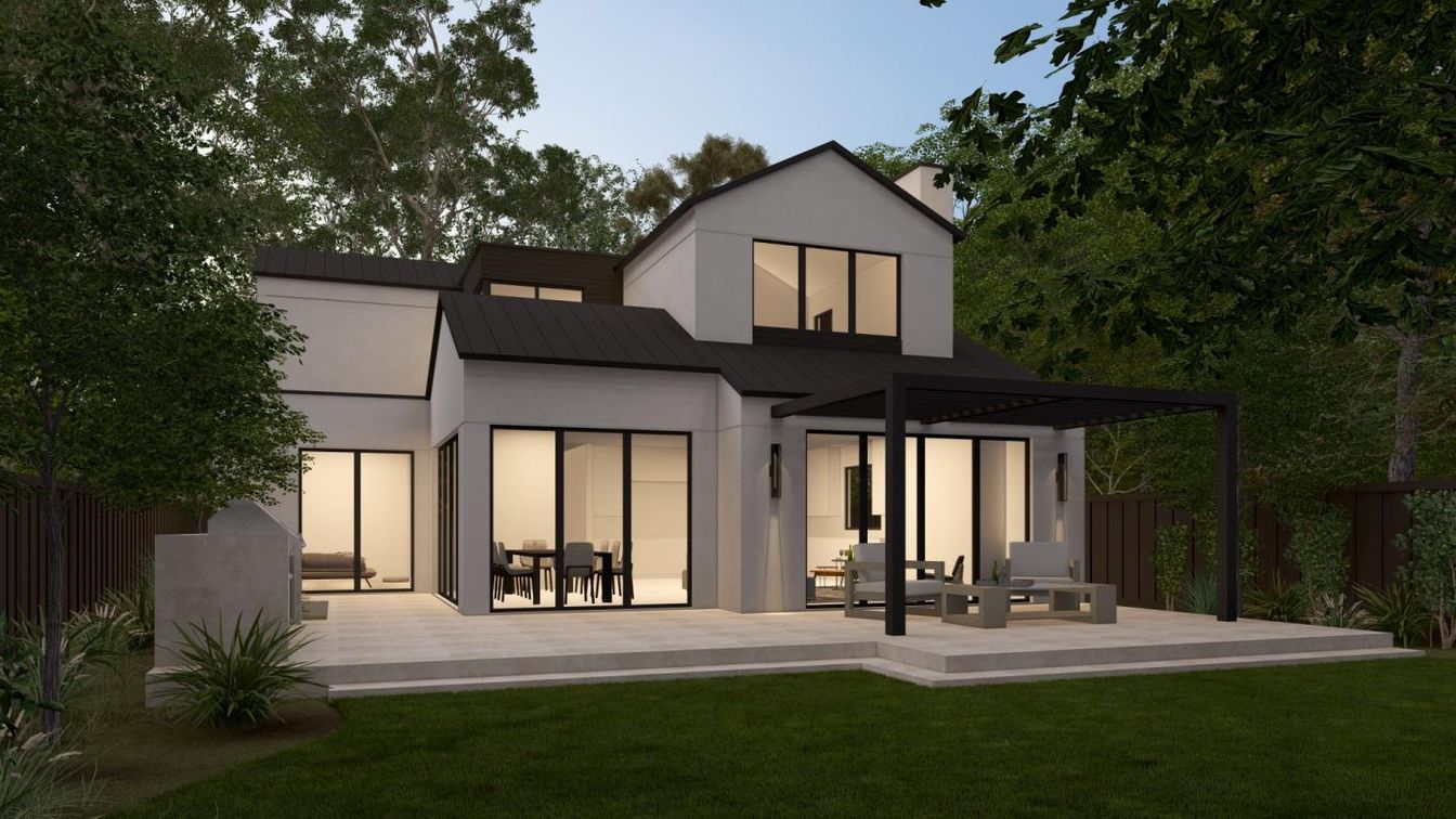 Backyard, Exterior, Facade, Modern