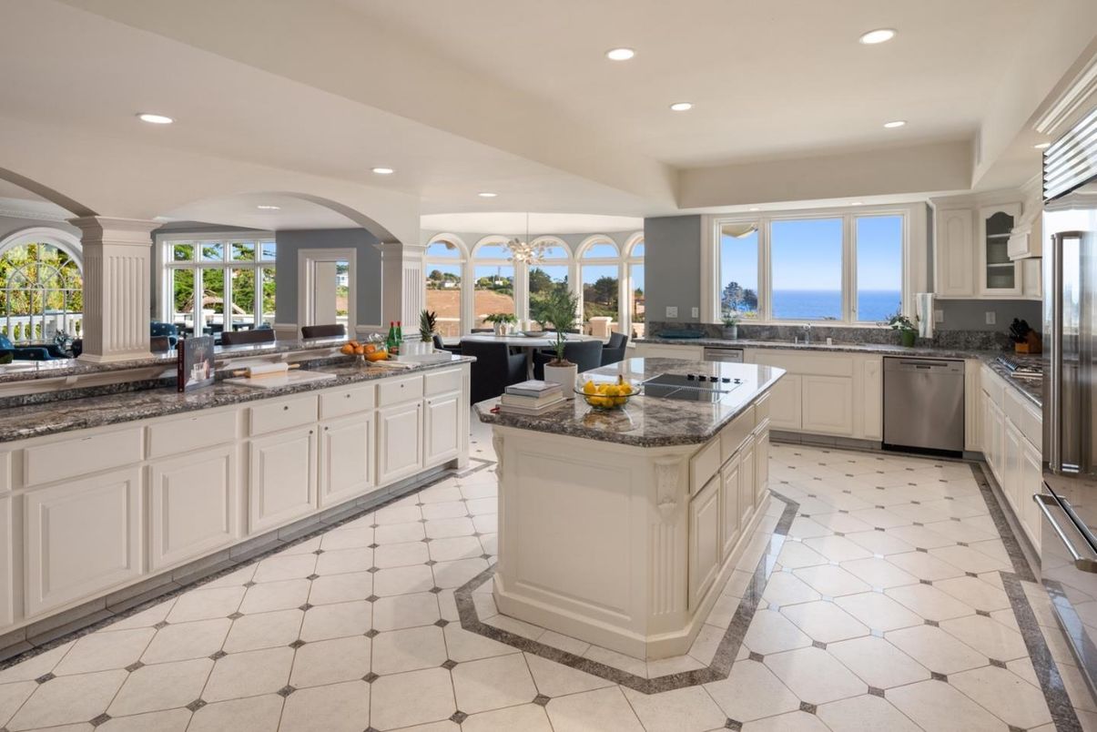 Interior, Kitchen, Recessed Lighting, Stainless Steel Appliances, Water