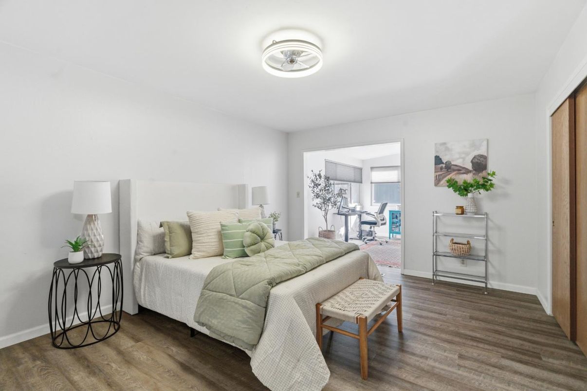 Bedroom, Interior, Wood Texture Flooring