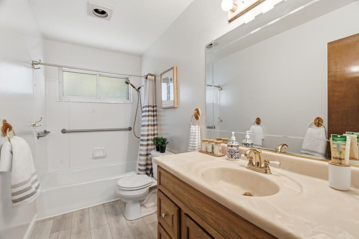 Bathroom, Interior, Wood Texture Flooring