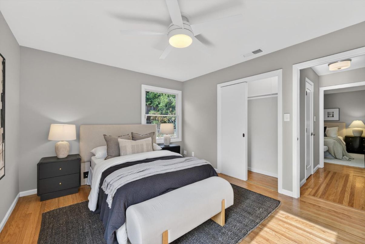 Bedroom, Interior, Wood Texture Flooring