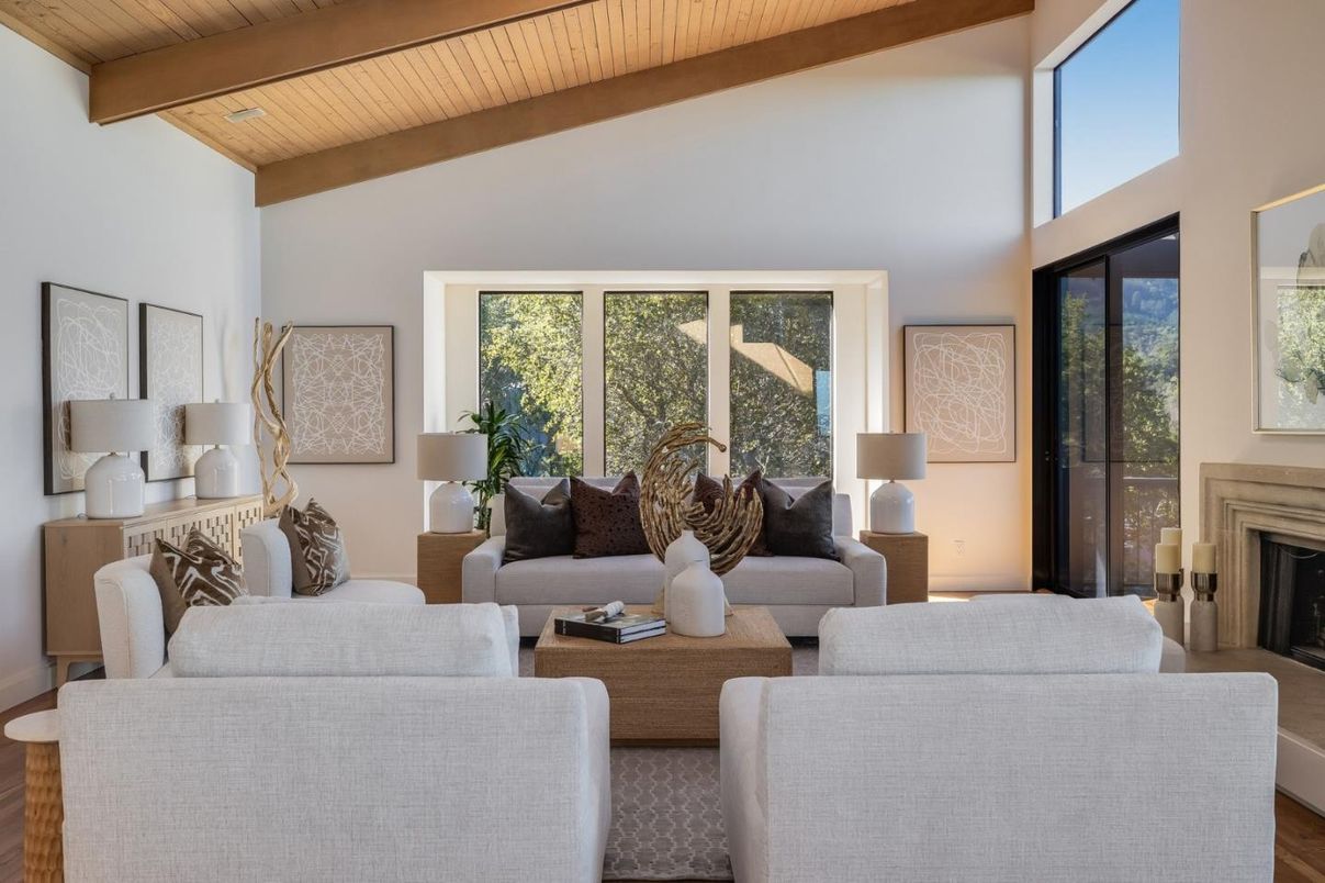 Fireplace, Interior, Living room, Wooden Beams, Wooden Ceilings, Wood Texture Flooring