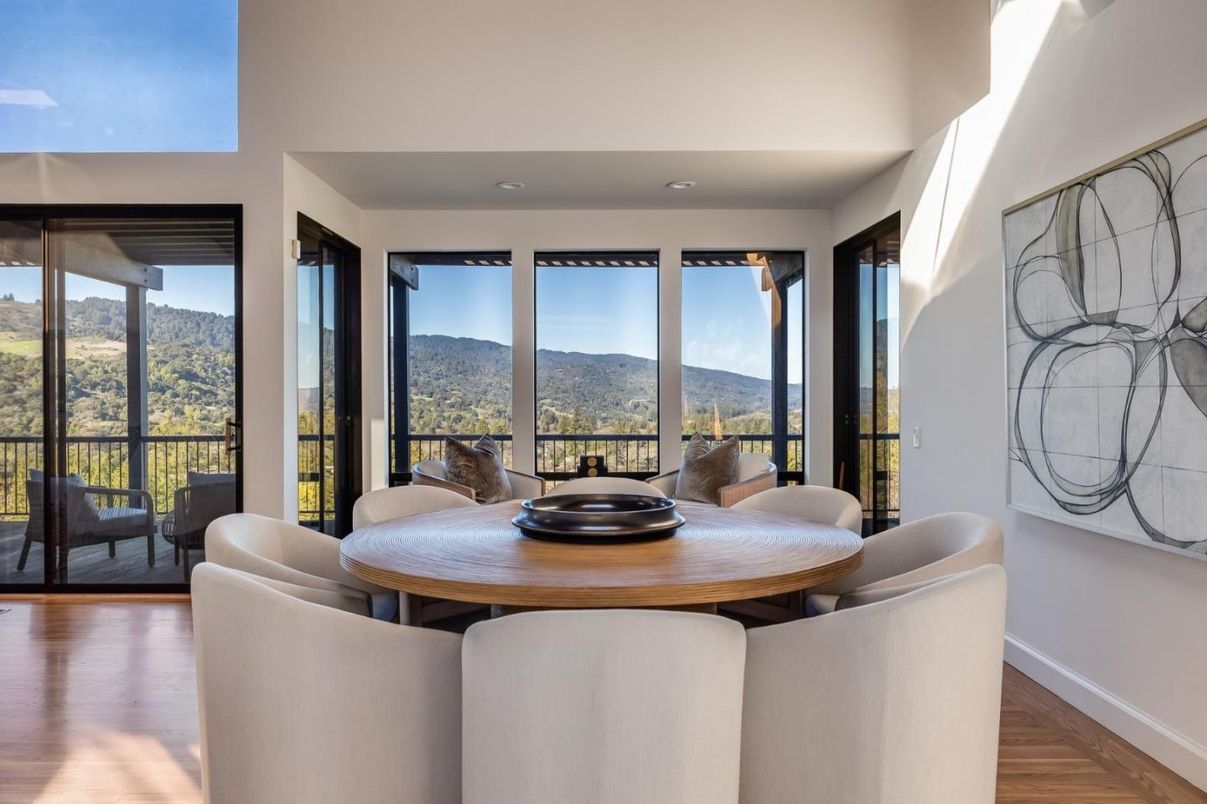 Dining room, Interior, Wood Texture Flooring