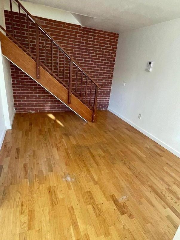 Interior, Stone Walls, Wood Texture Flooring