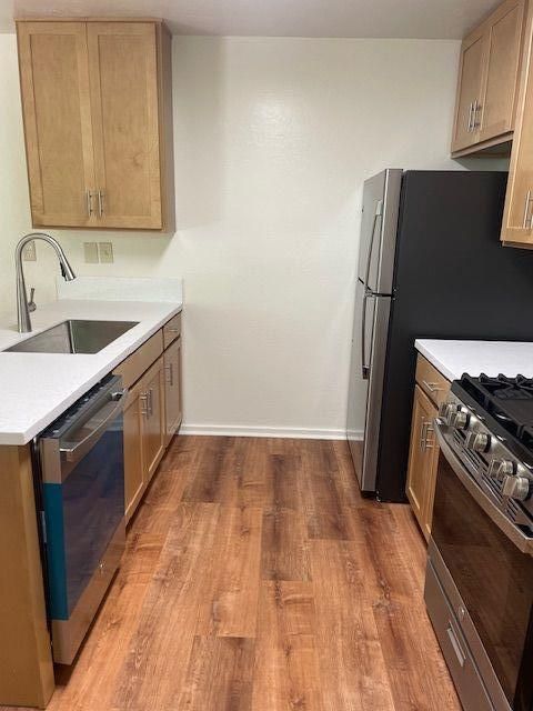 Interior, Kitchen, Wood Texture Flooring