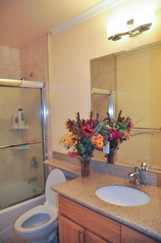 Bathroom, Dual Sink Vanities, Glass Shower, Interior