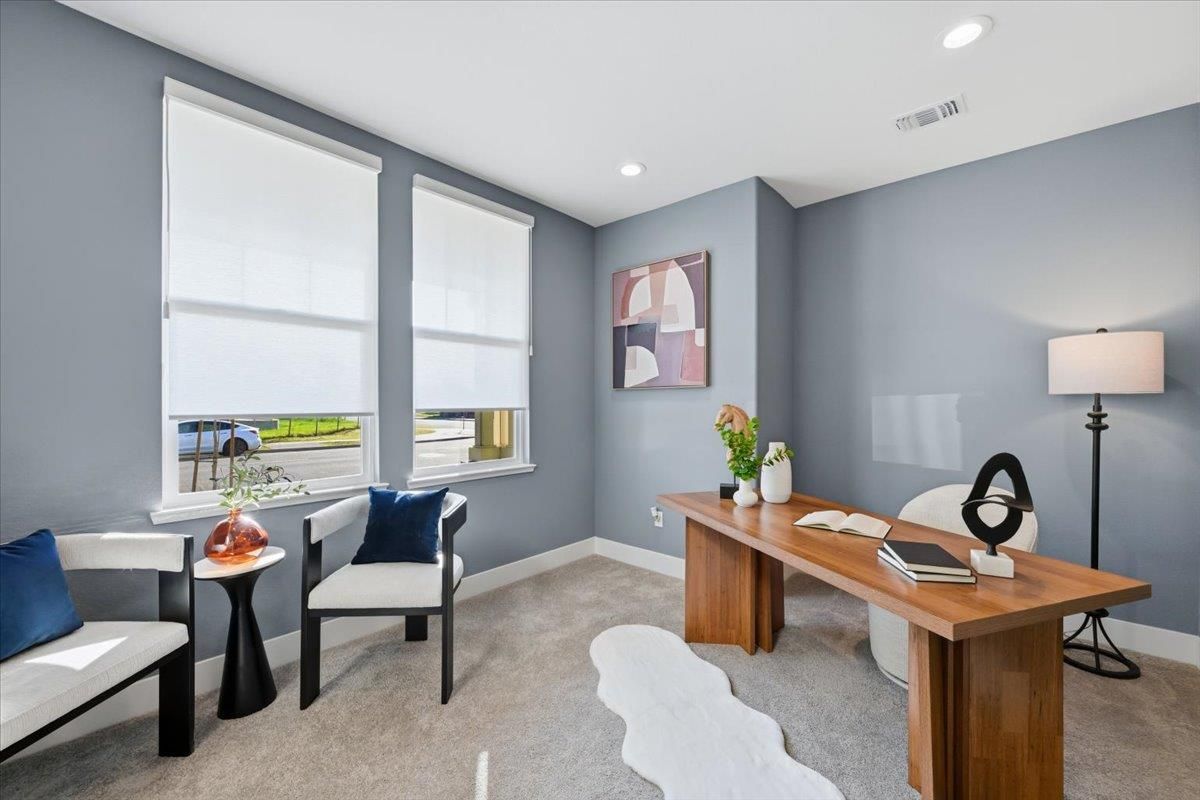 Home Office, Interior, Recessed Lighting