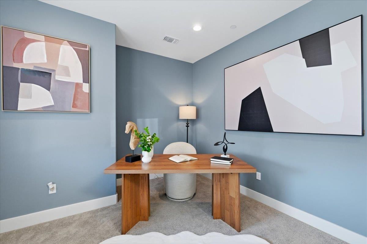 Home Office, Interior, Recessed Lighting