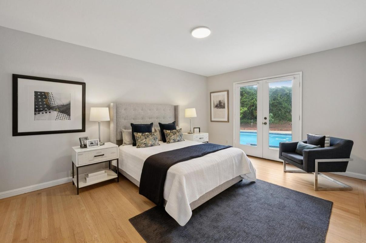 Bedroom, Interior, Wood Texture Flooring