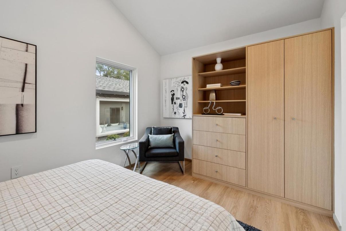 Bedroom, Interior, Wood Texture Flooring