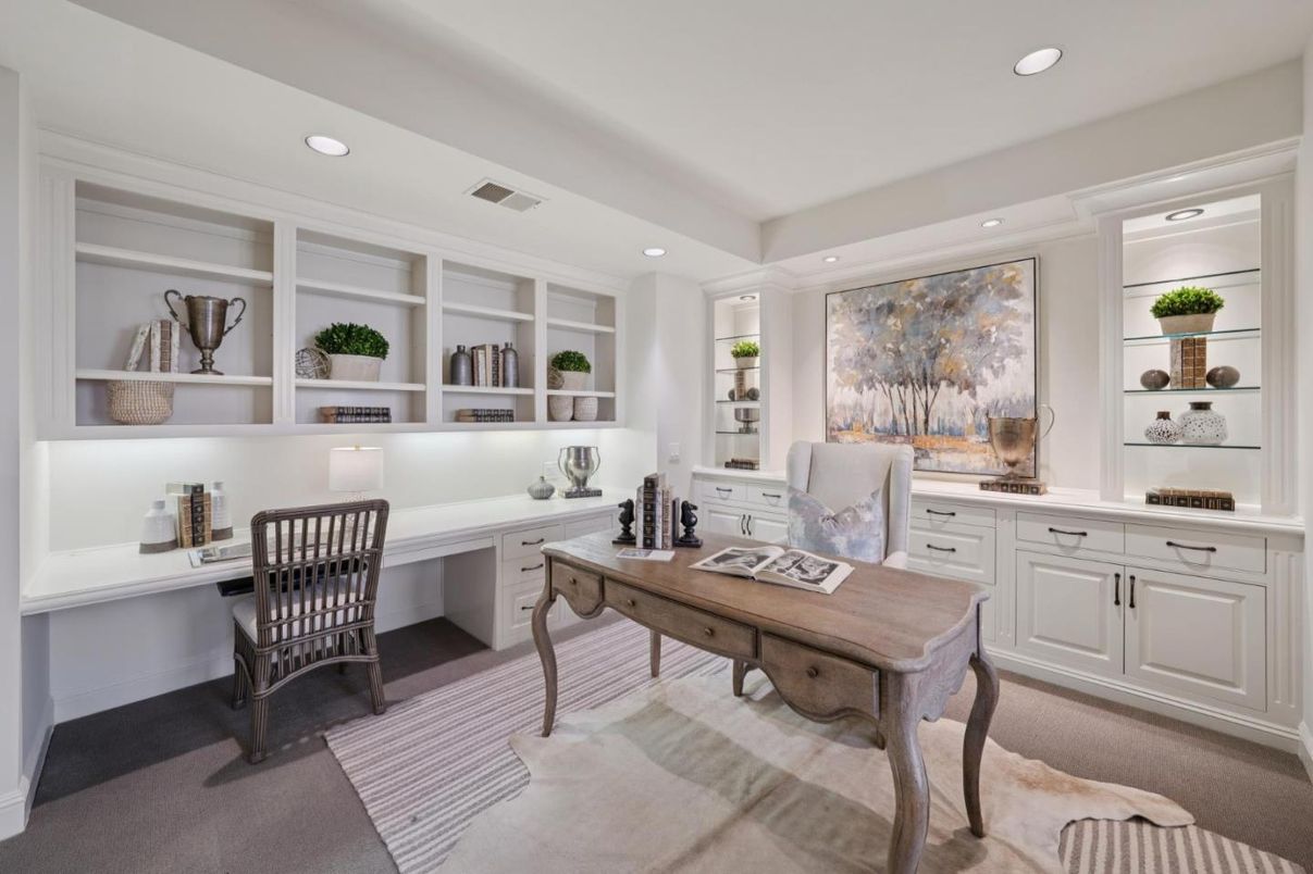 Home Office, Interior, Recessed Lighting