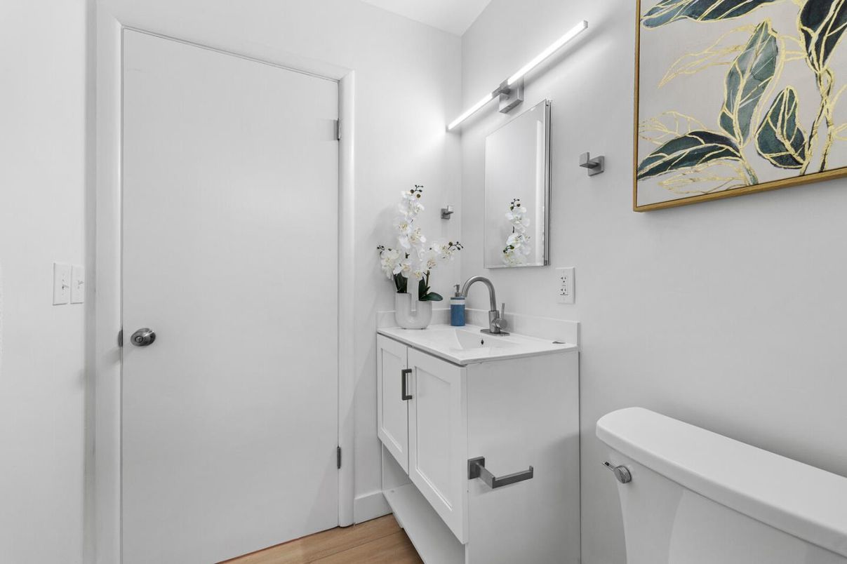 Bathroom, Interior, Wood Texture Flooring