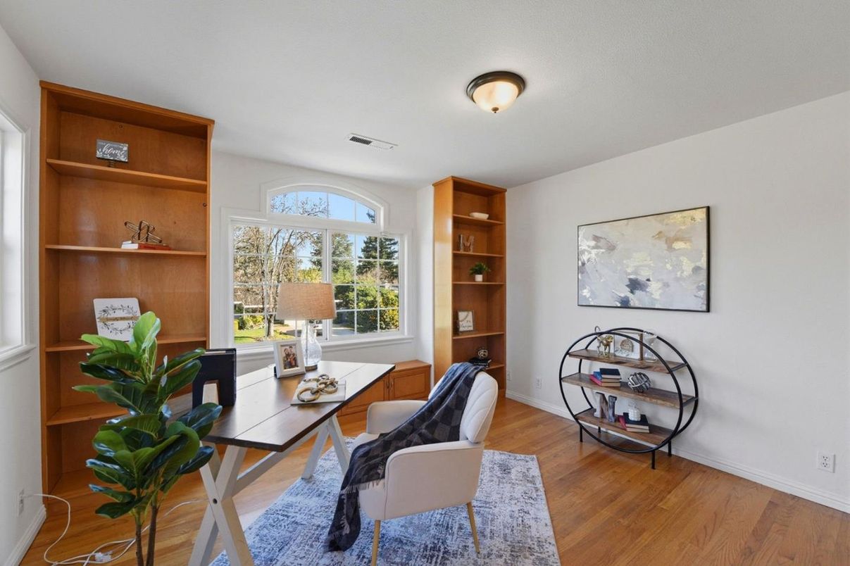 Home Office, Interior, Wood Texture Flooring