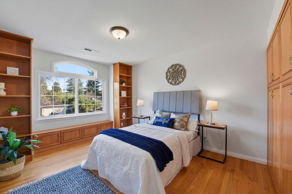 Bedroom, Interior, Wood Texture Flooring