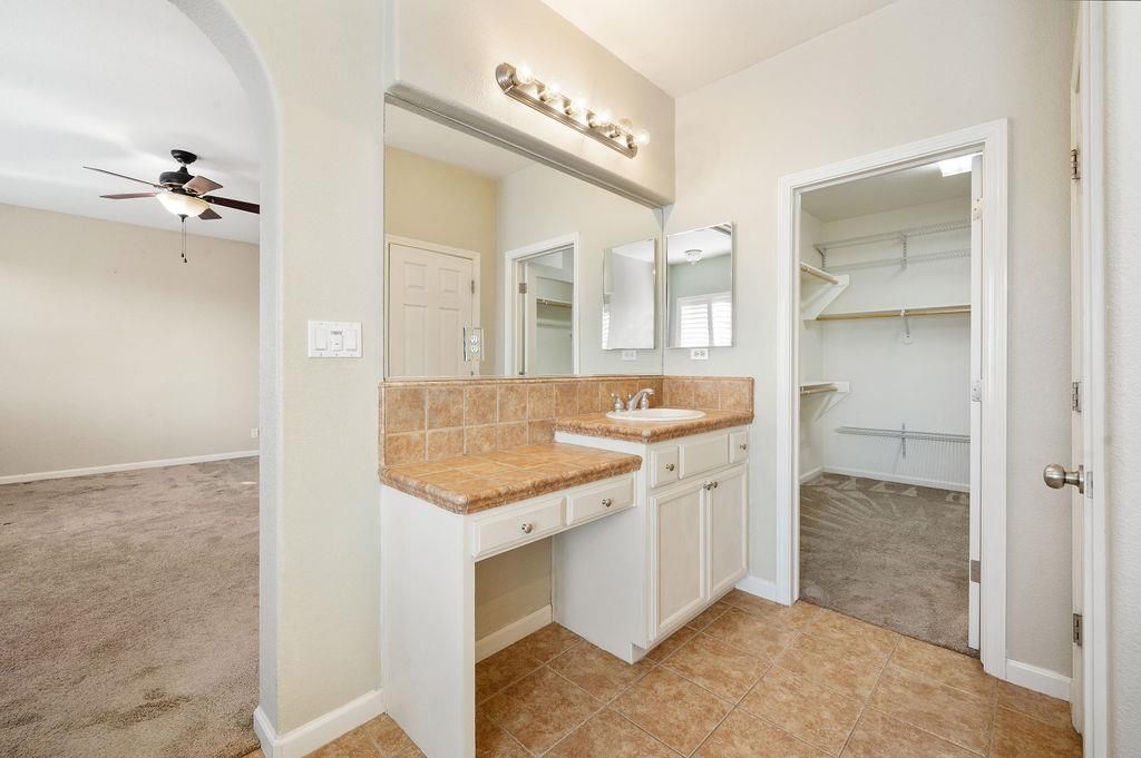 Bathroom, Dual Sink Vanities, Interior, Tile Countertops