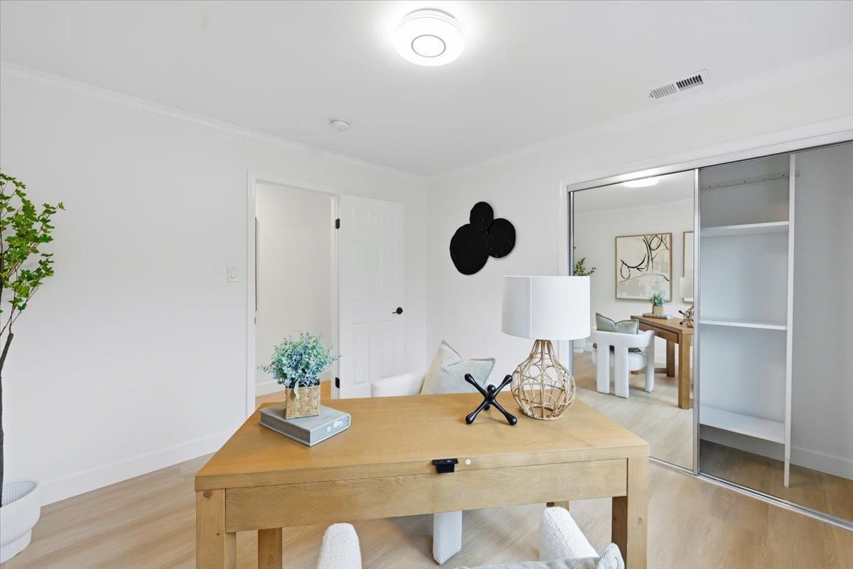 Home Office, Interior, Wood Texture Flooring