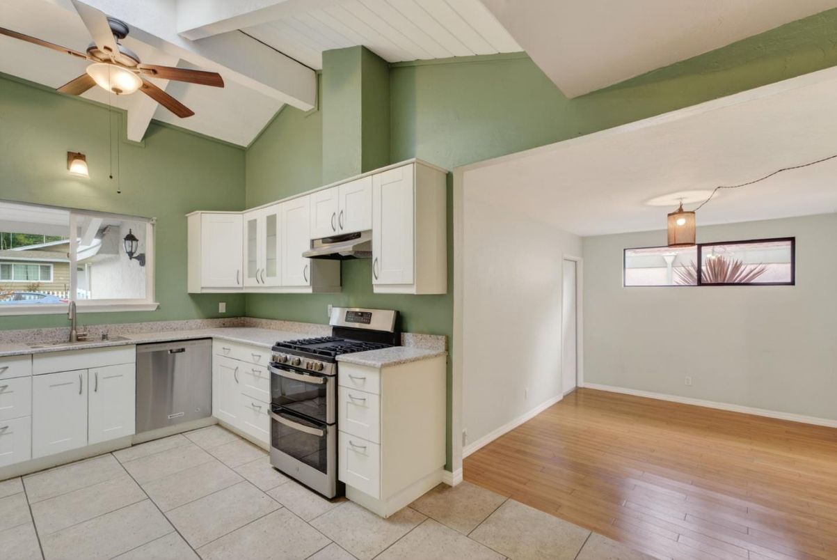 Interior, Kitchen, Wood Texture Flooring