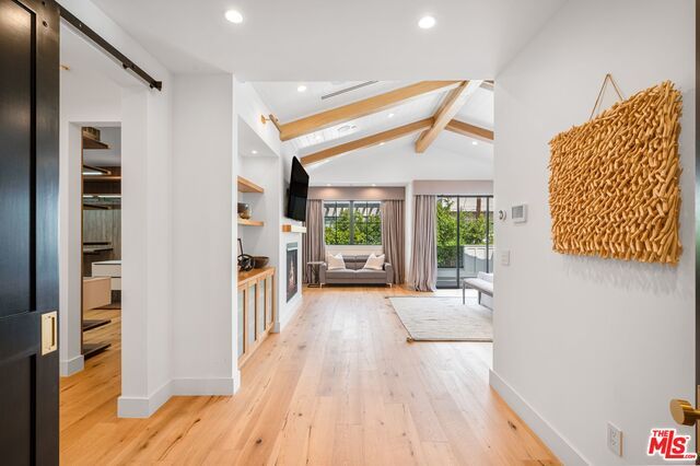 Interior, Recessed Lighting, Wooden Beams, Wood Texture Flooring