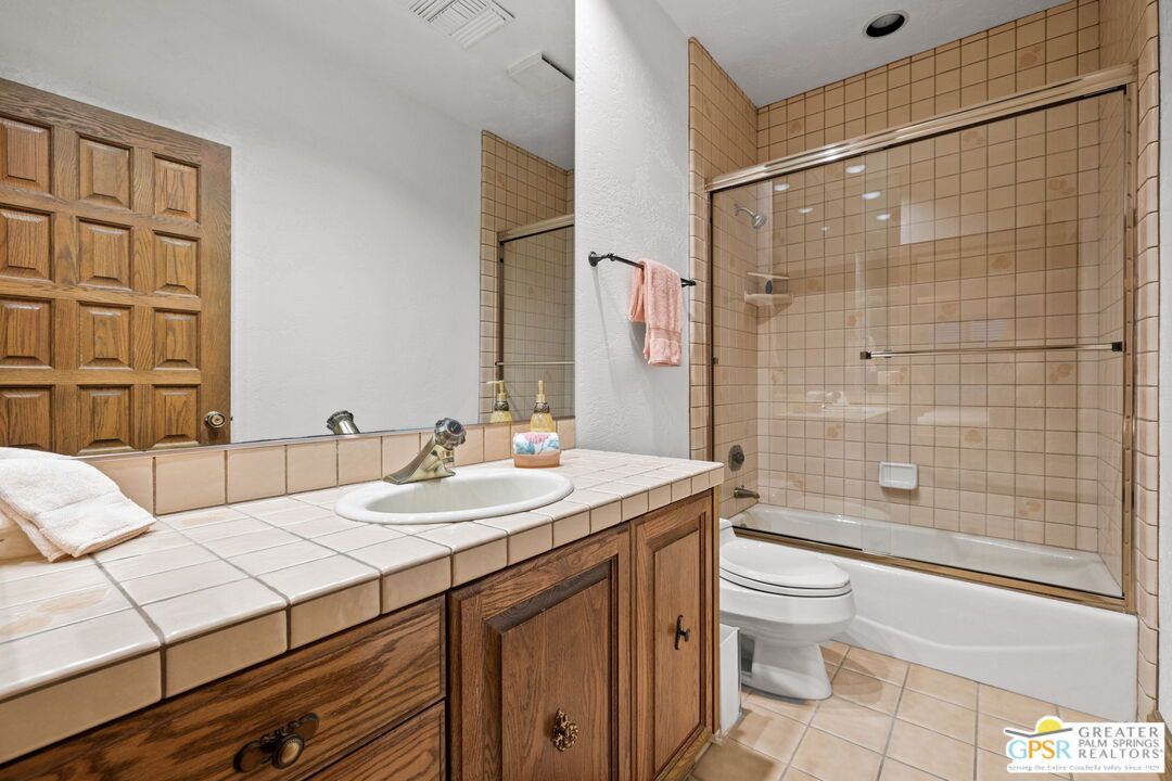 Bathroom, Glass Shower, Interior, Tile Countertops