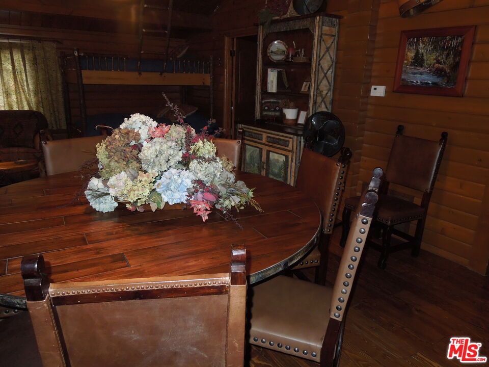 Dining room, Interior, Wood Texture Flooring, Wooden Walls