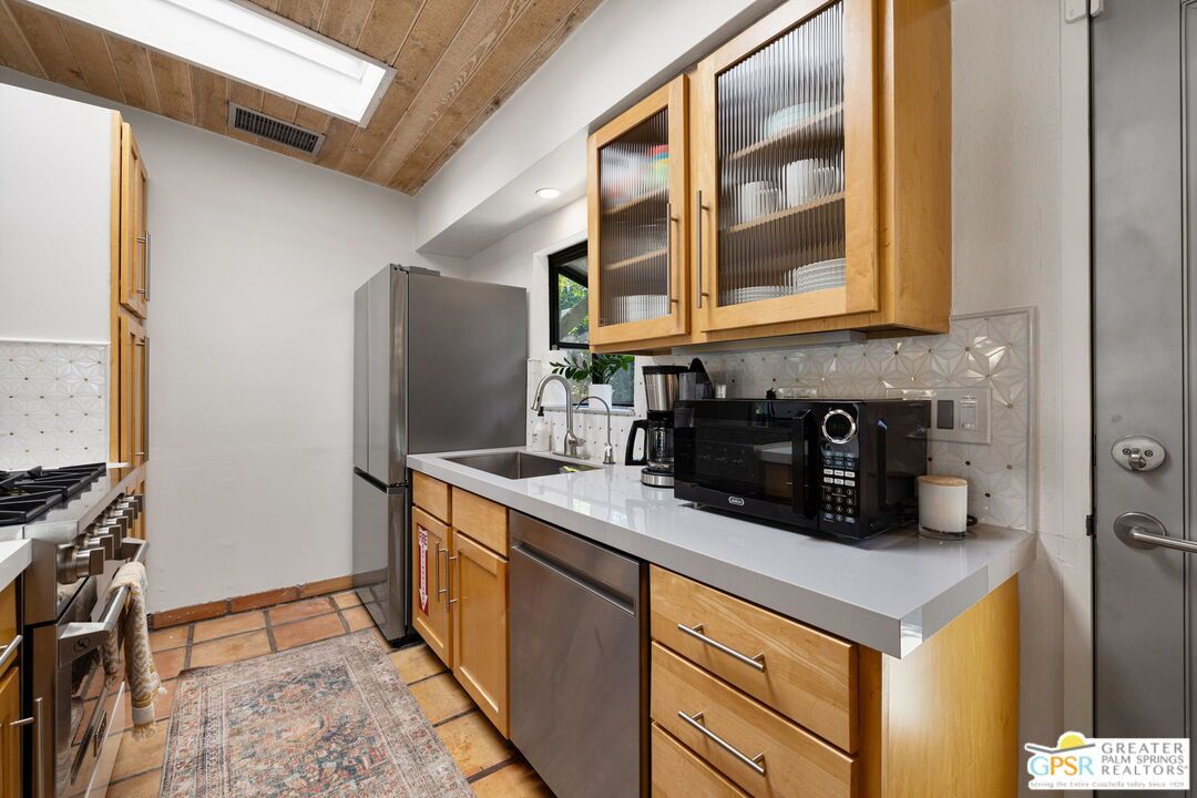 Interior, Kitchen, Stainless Steel Appliances, Wooden Ceilings