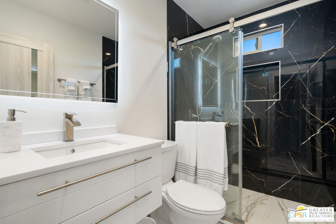 Bathroom, Glass Shower, Interior, Marble, Marble Walls