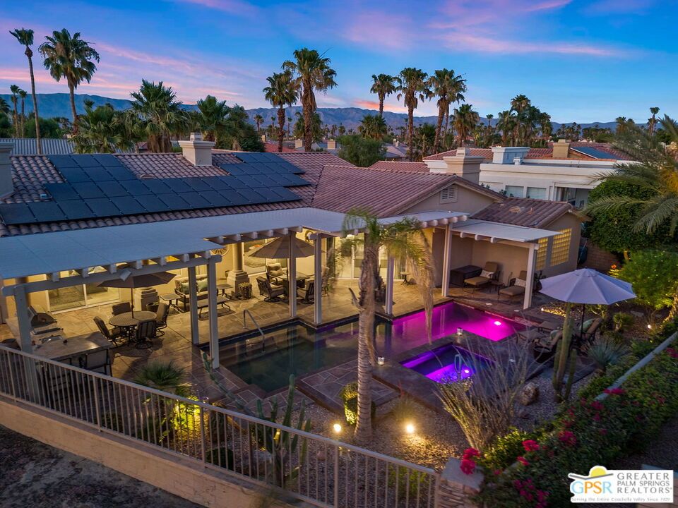 Exterior, Pool, Solar Panels