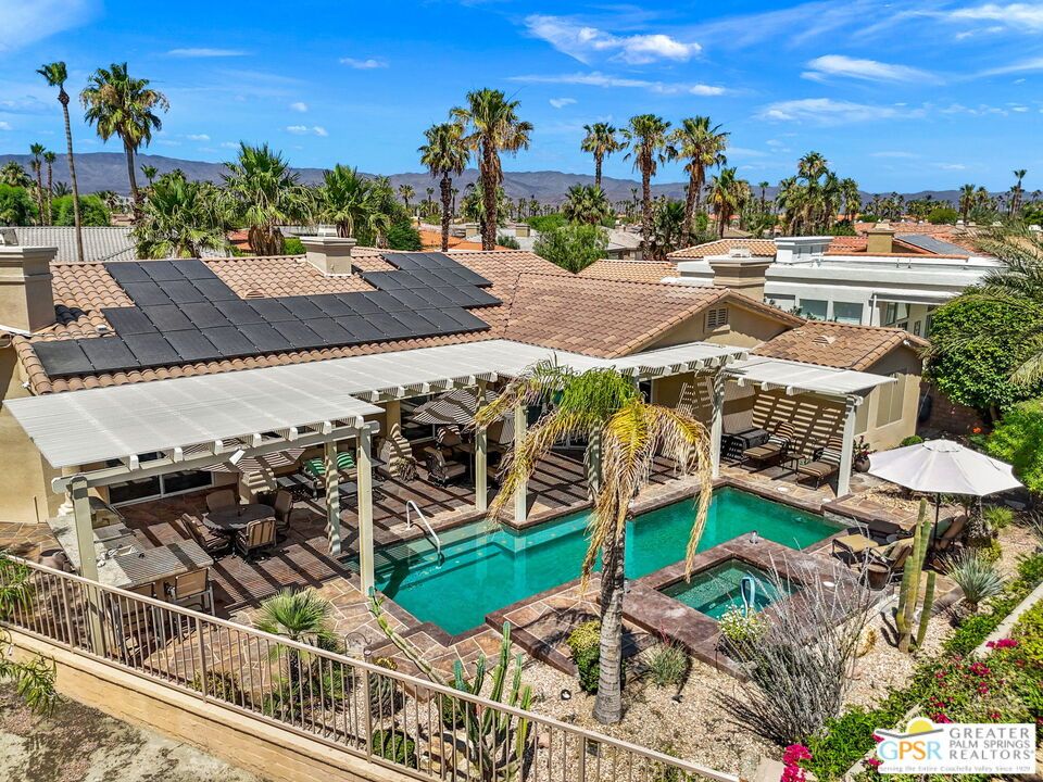 Exterior, Pool, Solar Panels