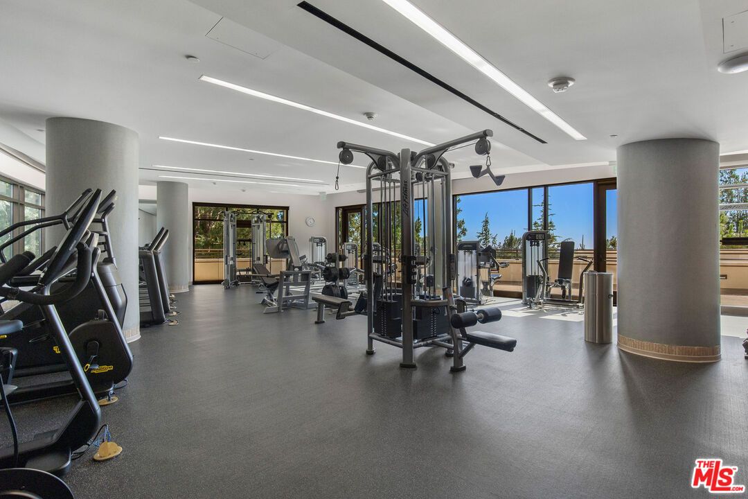 Fitness Equipment, Gym, Interior, Recessed Lighting